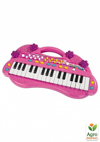 Музичний інструмент "Електросинтезатор. Дівочий стиль", 32 клавіші, 6 мелодій, 8 ритмів, 39 см, 4+ Simba Toys