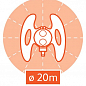 Дощувач / зрошувач HoZelock 2336 спринклерний круговий Pro 314 м² на підставці (10630) купить