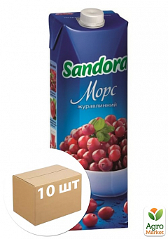 Морс клюквенный ТМ "Sandora" 0,95л упаковка 10шт2