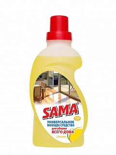 Универсальное моющее средство "SAMA" для уборки всего дома 750 г (лимон)2