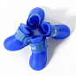 Обувь Ботинки силиконовые для собак 4 шт. M синие (7862170)
