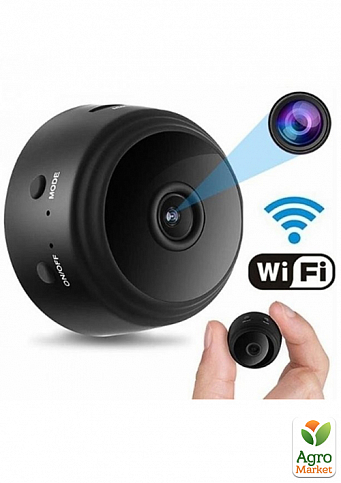 Бездротова Міні Камера IP Відеоспостереження Wi-Fi FullHD 1080 Action Camera A9 Black
