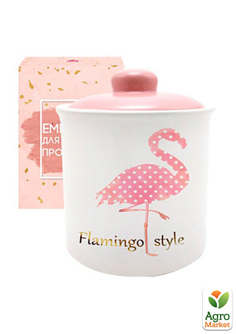 Емкость для сыпучих продуктов 520мл `Фламинго` (700-11-13)