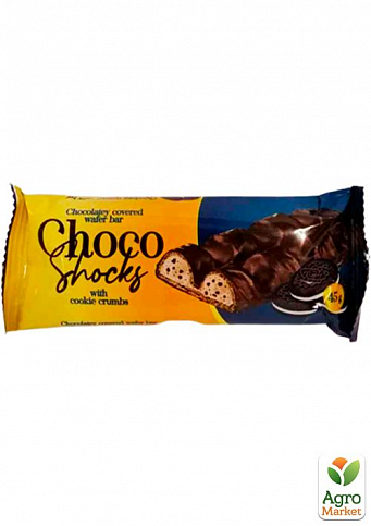 Вафли с кусочками печенья ТМ "Choco-Shocks" 45г упаковка 60 шт - фото 2