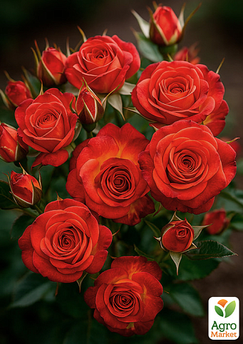 Троянда дрібноквіткова (спрей) "Brown Sugar" (саджанець класу АА+) вищий сорт - фото 2