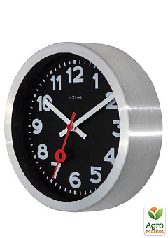 Настенные часы "Station Number" черные Ø19 см (3998ARZW)1