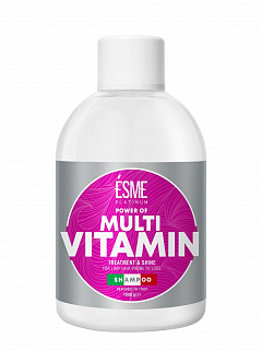Шампунь для слабкого волосся, схильного до випадіння, з вітамінним комплексом ТМ «ESME» 1000г1