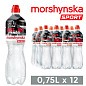 Минеральная вода Моршинская Спорт негазированная 0,75л (упаковка 12 шт)