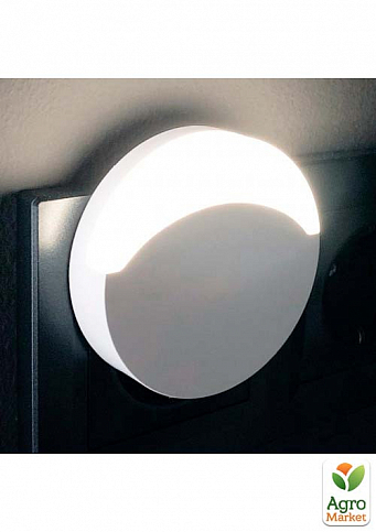 Светильник ночной FN1119, круг, белый   0,45W 230V, с сенсором (40028) - фото 2