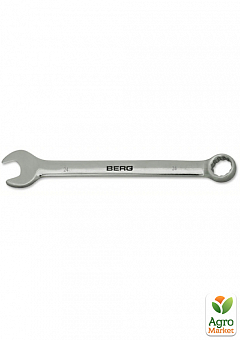 Ключ рожково-накидной Cr-V, 24мм TM "Berg" 48-3182