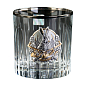 Набор для виски "Охота" Boss Crystal, 6 бокалов, платина, серебро, золото, хрусталь (B6MYS2PG)