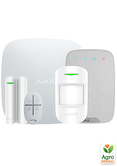Комплект беспроводной сигнализации Ajax StarterKit Plus + KeyPad white с расширенными возможностями2