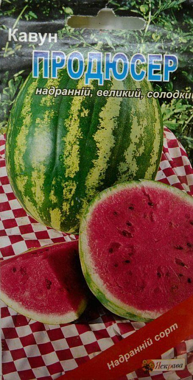 Кавун "Продюсер" ТМ "Яскрава" 2г