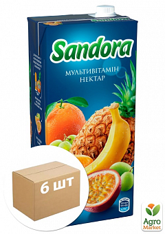 Нектар мультивітамінний ТМ "Sandora" 2л упаковка 6шт1
