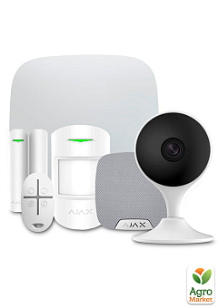 Комплект сигнализации Ajax StarterKit + HomeSiren white + Wi-Fi камера 2MP-C22EP2