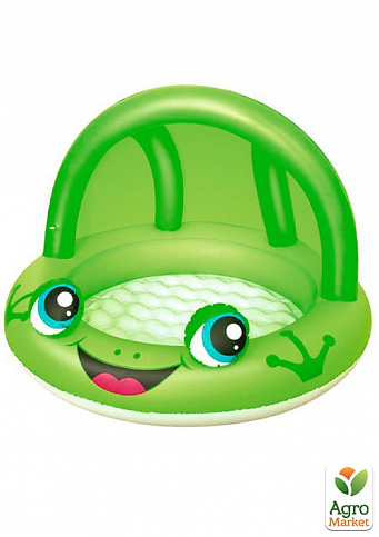 Детский надувной бассейн "Лягушка" зеленый с навесом 97 х 66 см ТМ "Bestway" (52189)