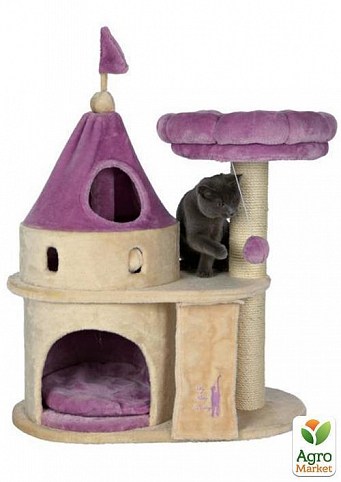 Будиночок-замок для кішки My Kitty Darling, маленький (90см, бежевий/бузковий) "TRIXIE" TX-44851