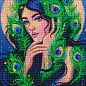 Алмазна мозаїка - Загадкова дівчина з голограмними стразами (АВ) Ідейка AMO7541