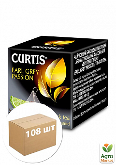 Чай Earl Grey Passion ТМ "Curtis" пірамідка 1.8г коробка 108шт1