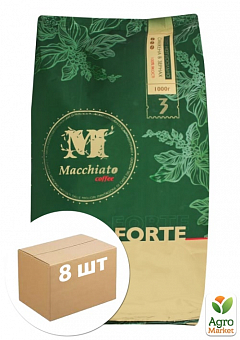 Кофе в зернах (Forte) ТМ "МACCIATO coffee" 1кг упаковка 8шт1