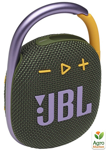 Портативная акустика (колонка) JBL Clip 4 Green (JBLCLIP4GRN) (6652408) - фото 6