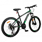 Велосипед FORTE FIGHTER розмір рами 15" розмір коліс 24" дюйми чорно-зелений (117109) цена