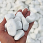 Декоративне каміння Галька біла "Доломіт" фракція 40-60 мм 3 кг купить
