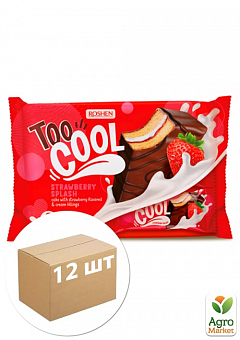 Бісквіт полуничний (ПКФ) ТМ "Too Cool" 270г упаковка 12шт1