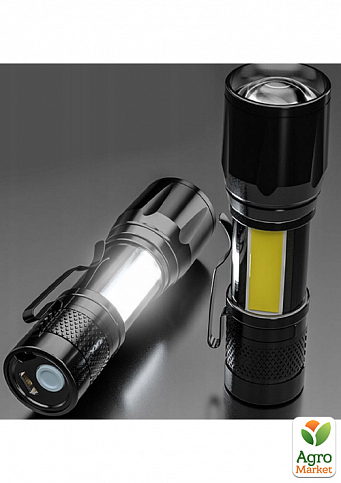 Набір із 4х потужних ліхтариків світлодіод CREE XM-L T6, Q5 ZOOM, Q5 COB та Q5 CREE - фото 6