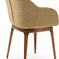 Кресло Tilia Shell-W Pad ножки буковые, сиденье с тканью PIED DE POULE 04 (10784) купить