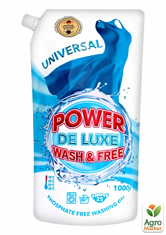Power De Luxe Гель для стирки универсальный 1000 г 1