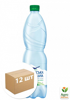 Вода ТМ "Карпатська джерельна" средний газ. 1л упаковка 12шт2