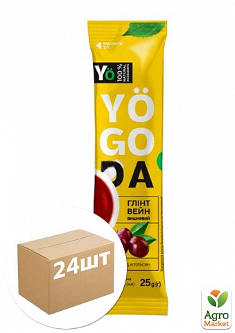 Концентрат Глінтвейн вишневий ТМ "Yogoda" (стік) 25г упаковка 24шт