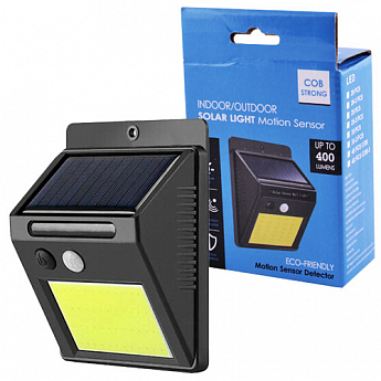 Настенный уличный светильник SH-1605-COB, 1x18650,  PIR, CDS, солнечная батарея - фото 3