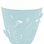 Горщик для квітів 3D NO:4, 5,3 л світло-блакитний, 22х20,5 см Alyaplastik (10366)
