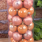Набор елочных шариков перламутр 5 см 30 шт. Лососевый (1556-4)