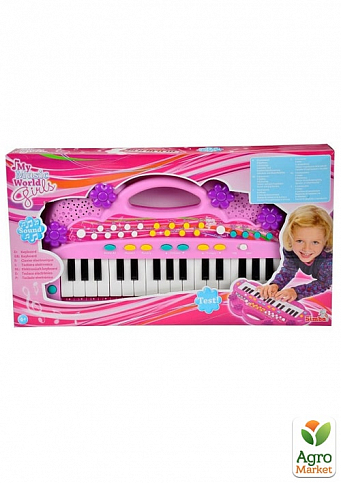 Музыкальный инструмент "Электросинтезатор. Девичий стиль", 32 клавиши, 6 мелодий, 8 ритмов, 39 см, 4+ Simba Toys - фото 2
