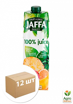 Мультифруктовый сок Тропические фрукты без сахара Новый дизайн ТМ "Jaffa" tpa 0,95 л упаковка 12 шт1