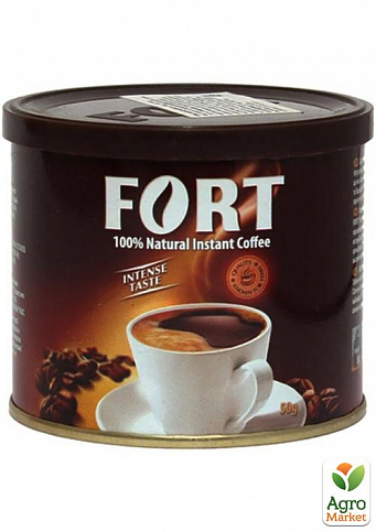 Кава розчинна (залізна банка) ТМ "Форт" 50г упаковка 48шт - фото 3