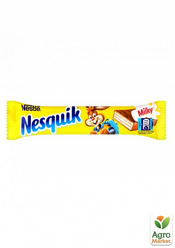 Вафлі Nesquik у молочному шоколаді ТМ "Світоч" 26г упаковка 30 шт - фото 2