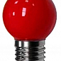 LM705 Лампа Lemanso св-ая G45 E27 1,2W красный шар (558406)