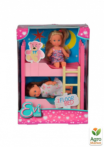 Кукольный набор Эви с двуспальной кроватью, 3+ Simba Toys