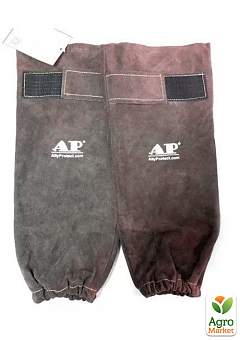 Нарукавники сварщика кожаные Ally Protect AP-9101 (400 мм) (AP.9101)1
