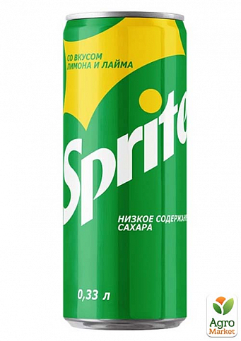 Газированный напиток (железная банка) ТМ "Sprite" 0,33л упаковка 12шт - фото 2