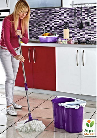 Комплект для уборки Magic 20 л фиолетовый (5323) - фото 2