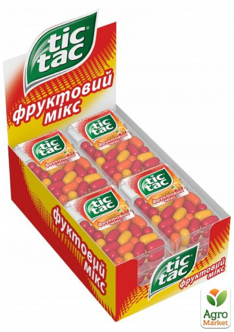Драже зі смаком вишні, апельсина та маракуї Tiс-Tac 16г упаковка 12шт - фото 3