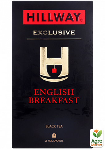 Чай эксклюзив English breakfast ТМ "Hillway" 25 пакетиков по 2г упаковка 12 шт - фото 2