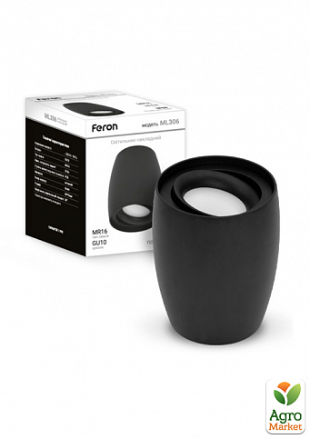 Накладной светильник Feron ML306 черный (40100)