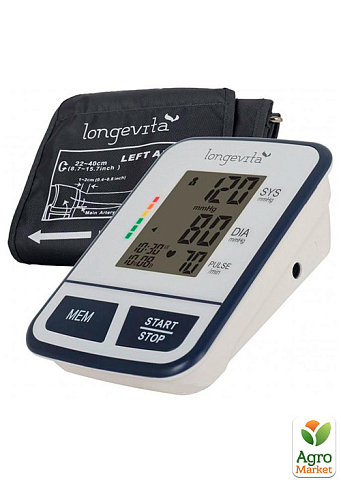 Автоматичний вимірювач артеріального тиску (тонометр) Longevita BP-1303