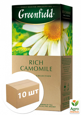 Чай "Грінфілд" 25 пак Ромашка (Rich Camomile) упаковка 10шт